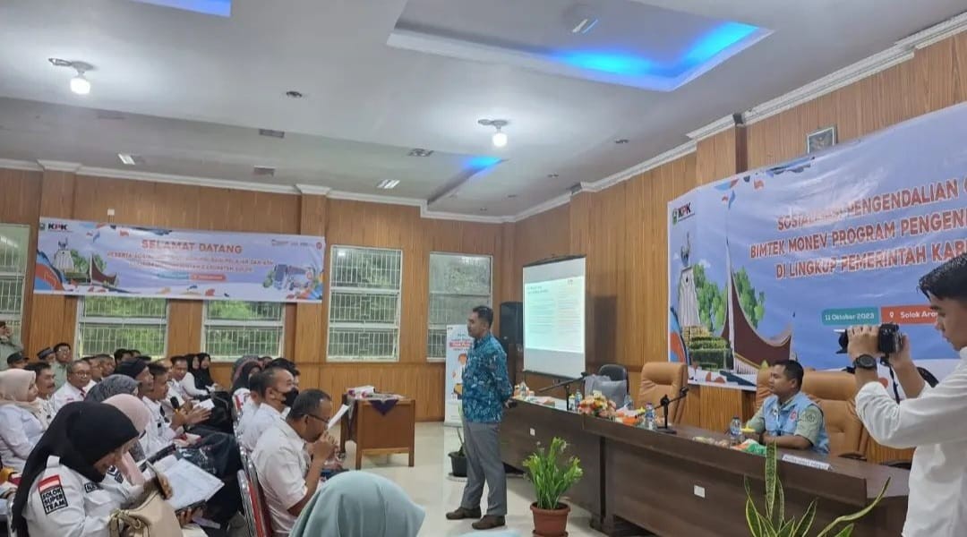 Sosialisasi Pengendalian Gratifikasi dan bimtek Monev Program Pengendalian Gratifikasi